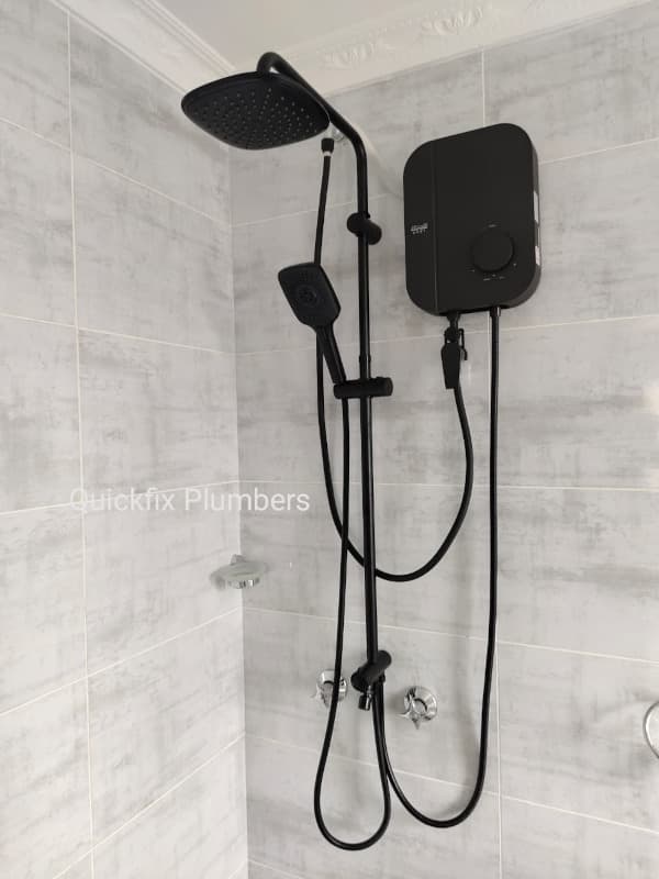Alpha Instant Shower with Pump Black Eas7 NI | Mombasa