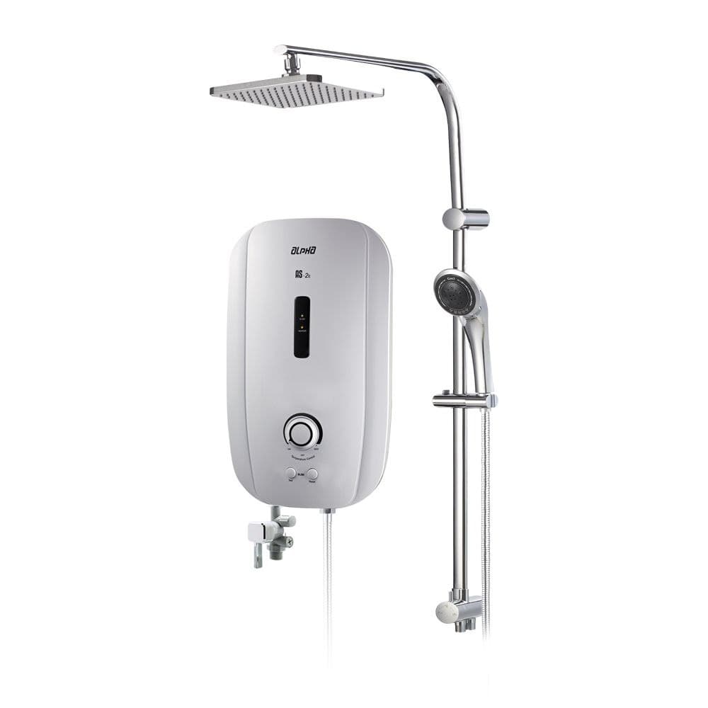 Alpha AS2E Black Instant Shower Heater | Stylish & Reliable | Quickfix