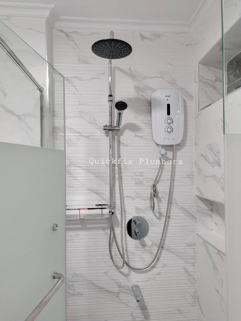 Alpha S2i Rain Shower Heater with Pump | Quickfix Mombasa