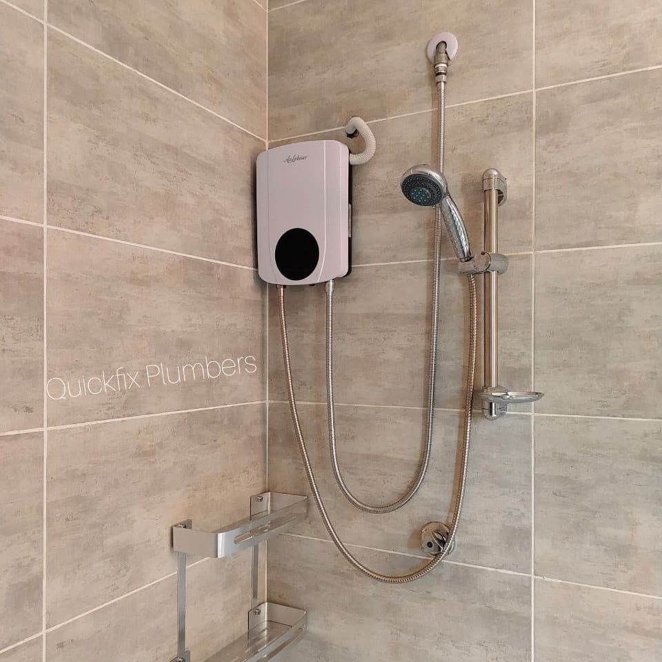 Anlabeier Instant Shower with Booster Pump Installation in Mombasa | Shower Door