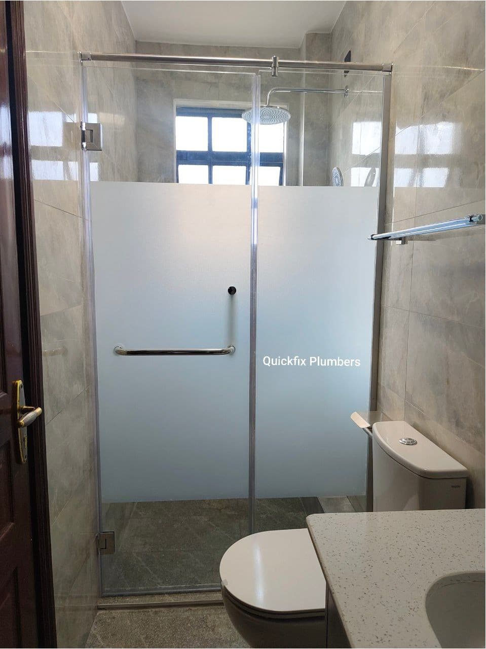 Shower Enclosure Wall to Wall with Door Installation Mombasa