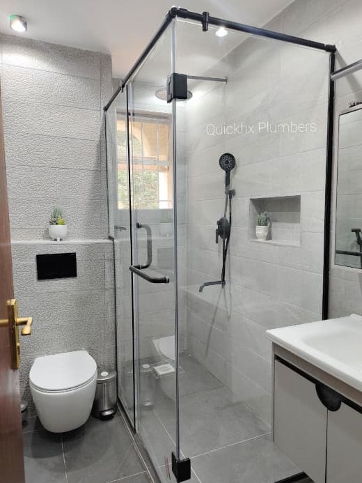 Glass Shower Cubicle Installation | Shower Door Mombasa