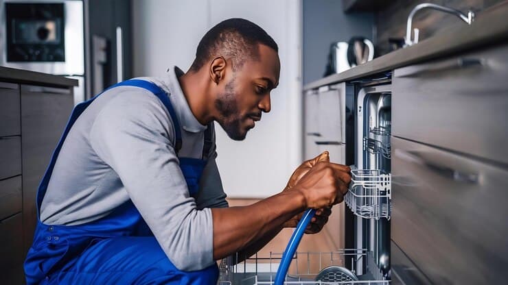 Professional plumber working in Nairobi home